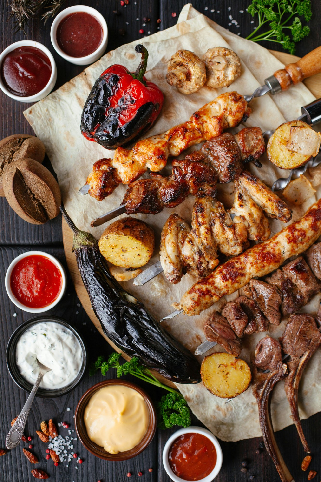 BBQ spread